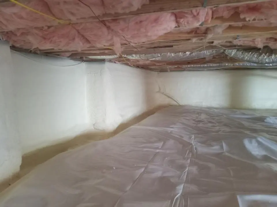 Crawl space encapsulation with closed-cell spray foam for Attic Insulation in Maltby