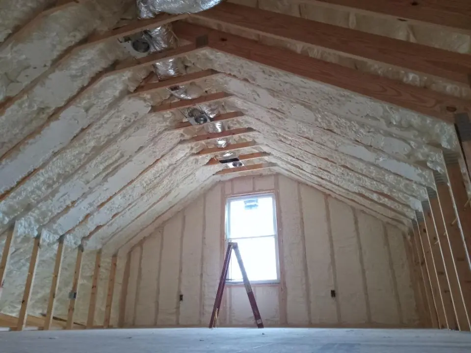 Spray foam roofing application for Crawl Space Insulation project in Maltby